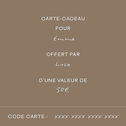 Carte-cadeau - Hesmée