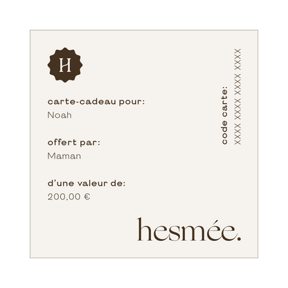 Carte-cadeau - Hesmée